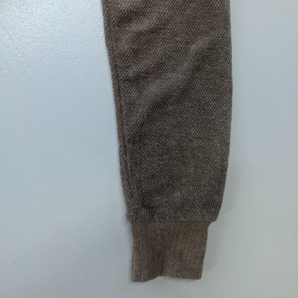 Suzanne Betro Size Small Caramel Colored Lace Up Sweater - Picture 14 of 15